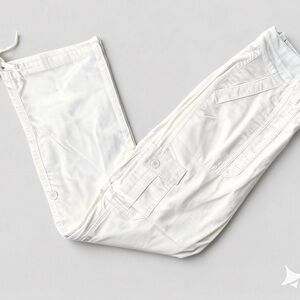 NEW Boston Proper Woman White Cargo Pants Sz 6